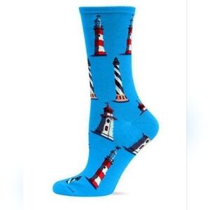 Hot Sox Originals Marine Socks Blue Shoe Size 4-10.5